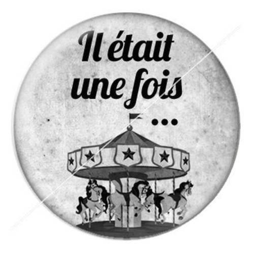 Cabochon résine a coller 25 mm il était une fois 9 