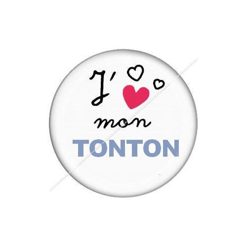 Cabochon résine a coller 25 mm tonton j25 