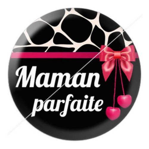 Cabochon résine a coller 25 mm pour maman 4 d 