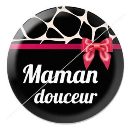 Cabochon résine a coller 25 mm pour maman 9 
