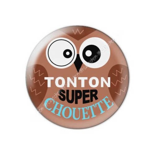 Cabochon résine a coller 25 mm tonton f43 