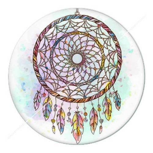 Cabochon résine a coller 25 mm thème ethnique attrape rêve 25 