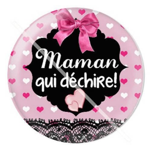 Cabochon résine a coller 25 mm pour maman b12 