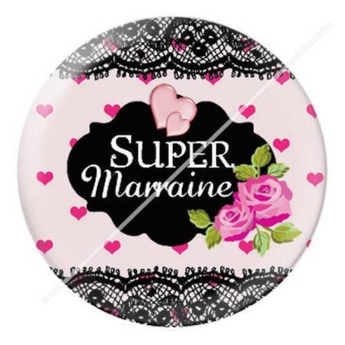 Cabochon résine a coller 25 mm pour marraine b4 