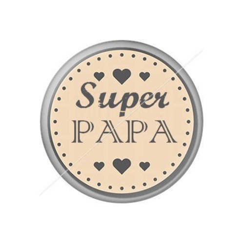 Cabochon résine a coller 25 mm papa j10 