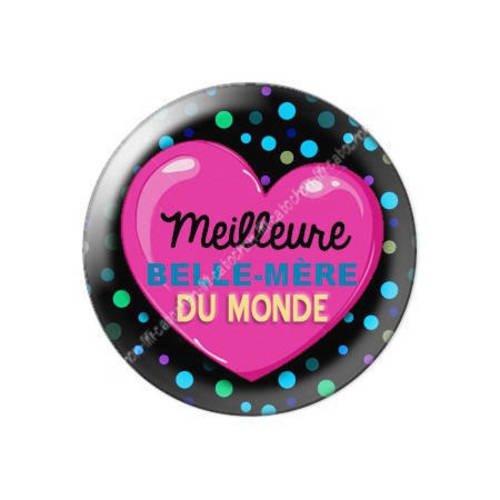 Cabochon résine a coller 25 mm belle-mère b5 