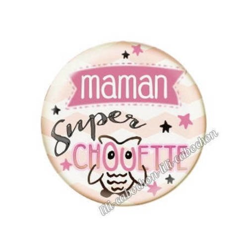 Cabochon résine a coller 25 mm maman r9 