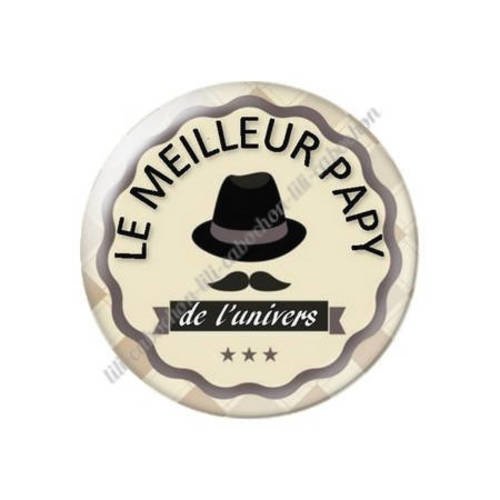 Cabochon résine a coller 25 mm papy 40 