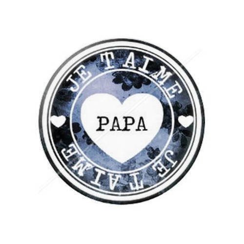 Cabochon résine a coller 25 mm papa 1 