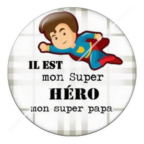 Cabochon résine a coller 25 mm pour papa f1 