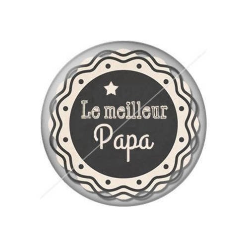 Cabochon résine a coller 25 mm papa j13 