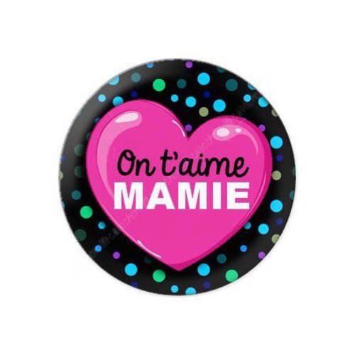 Cabochon résine a coller 25 mm pour mamie f7 