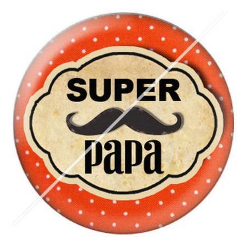 Cabochon résine a coller 25 mm pour papa c13 