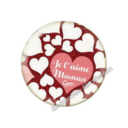 Cabochon résine a coller 25 mm maman r11 