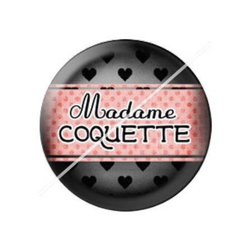 Cabochon résine a coller 25 mm madame a2 