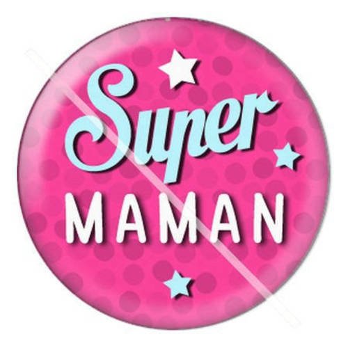 Cabochon résine a coller 25 mm pour maman a4 