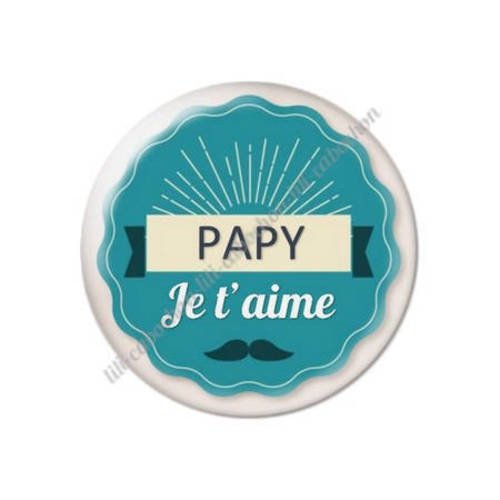 Cabochon résine a coller 25 mm papy 44 