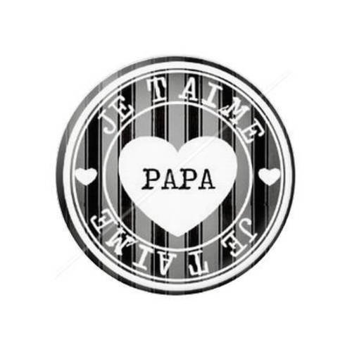 Cabochon résine a coller 25 mm papa 3 