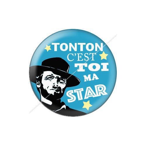 Cabochon résine a coller 25 mm tonton j28 