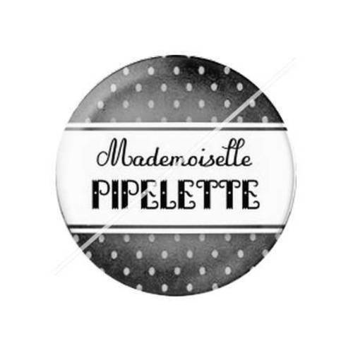 Cabochon résine a coller 25 mm mademoiselle a3 