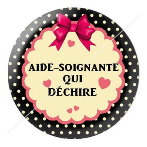 Cabochon résine a coller 25 mm aide-soignante 26 