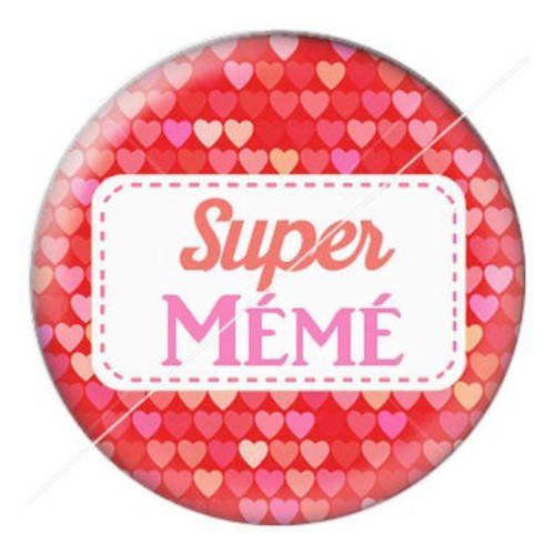 Cabochon résine a coller 25 mm mémé 3 