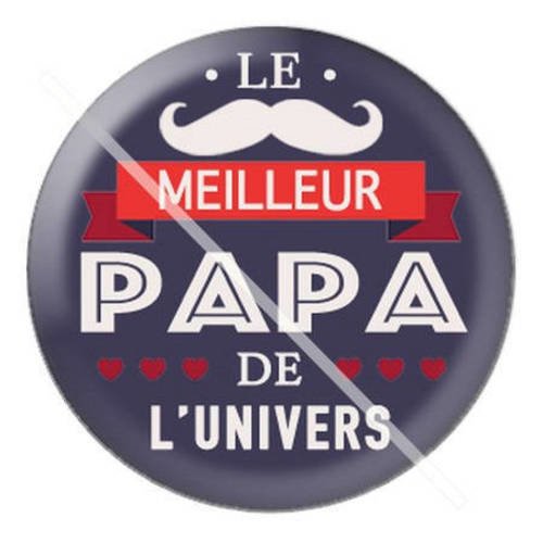 Cabochon résine a coller 25 mm pour papa a2 