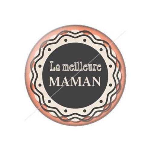 Cabochon résine a coller 25 mm maman j2 