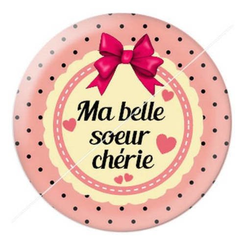 Cabochon résine a coller 25 mm belle-soeur 