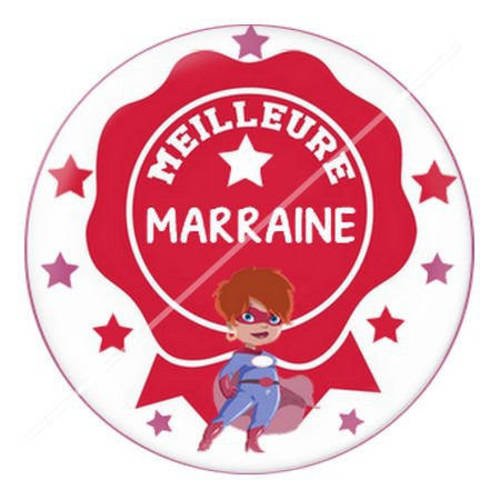 Cabochon résine a coller 25 mm pour marraine c10 