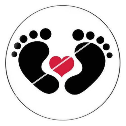 Cabochon résine a coller 25 mm bebe femme enceinte b5 