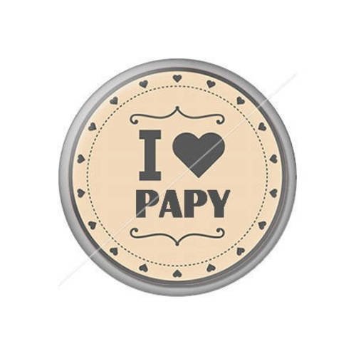 Cabochon résine a coller 25 mm papy j6 