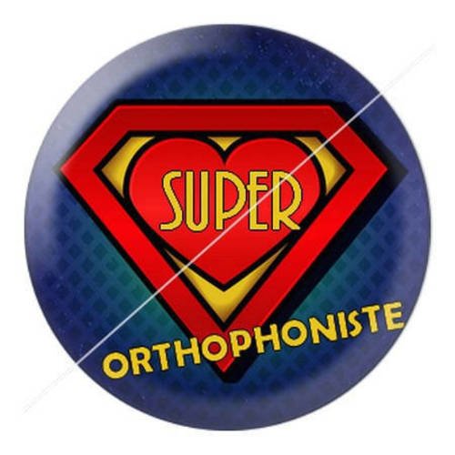 Cabochon résine a coller 25 mm orthophoniste 