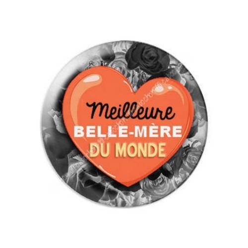 Cabochon résine a coller 25 mm belle-mère b11 