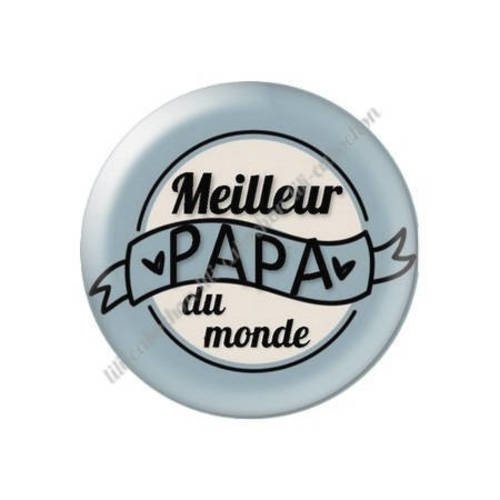 Cabochon résine a coller 25 mm papy 47 