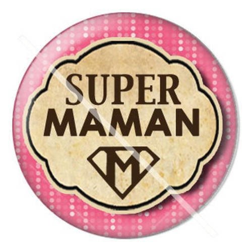 Cabochon résine a coller 25 mm pour maman a8 