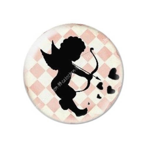 Cabochon résine a coller 25 mm saint valentin cupidon 1 