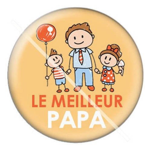 Cabochon résine a coller 25 mm pour papa a13 