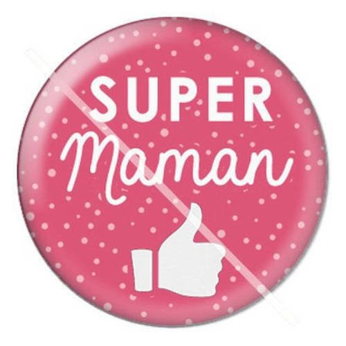 Cabochon résine a coller 25 mm pour maman a10 