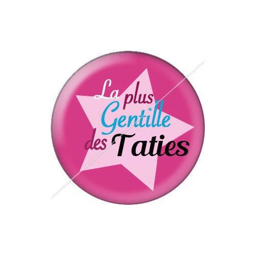 Cabochon résine a coller 25 mm tatie tata j22 