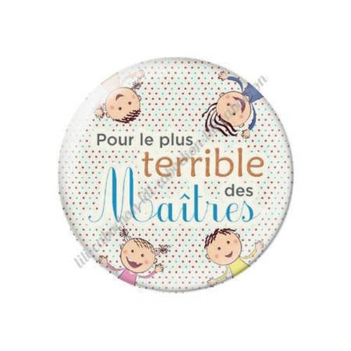 Cabochon résine a coller 25 mm maître s50 