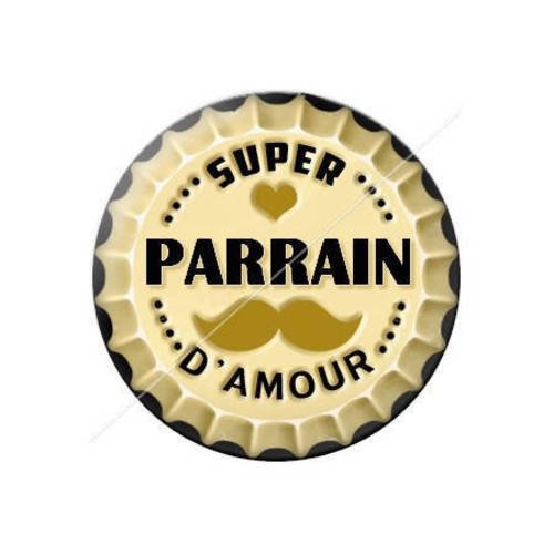 Cabochon résine a coller 25 mm parrain j1 