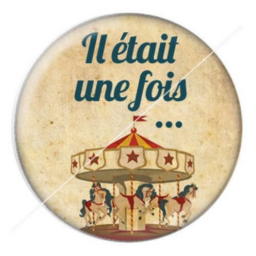 Cabochon résine a coller 25 mm il était une fois 10 