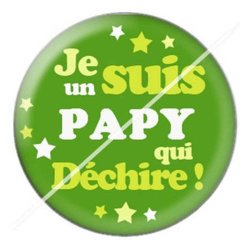 Cabochon résine a coller 25 mm pour fête papy papi 9 
