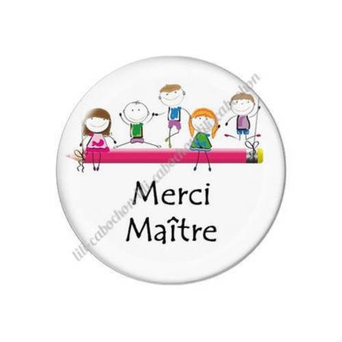 Cabochon résine a coller 25 mm maître s52 