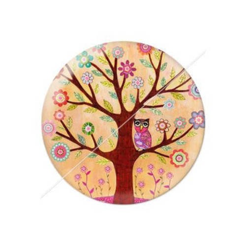 Cabochon résine a coller 25 mm arbre 5 