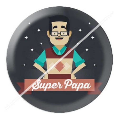 Cabochon résine a coller 25 mm papa 1 