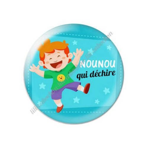 Cabochon résine a coller 25 mm pour nounou k12 