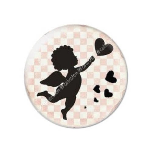 Cabochon résine a coller 25 mm saint valentin cupidon 9 