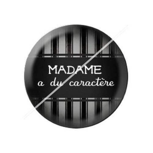 Cabochon résine a coller 25 mm mademoiselle a12 